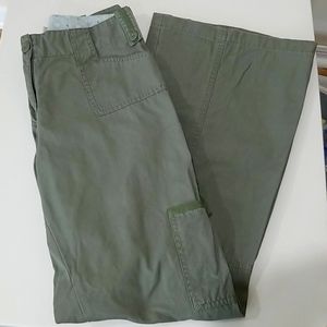 Wide leg cargo style pants